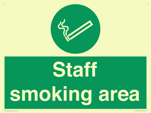 Staff smoking area
